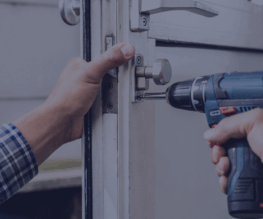 Apartment repair on a door frame