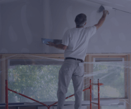 Sheetrock repair on a wall