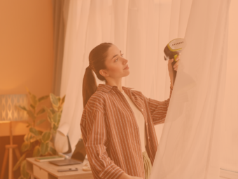 Woman Cleaning and vacuuming